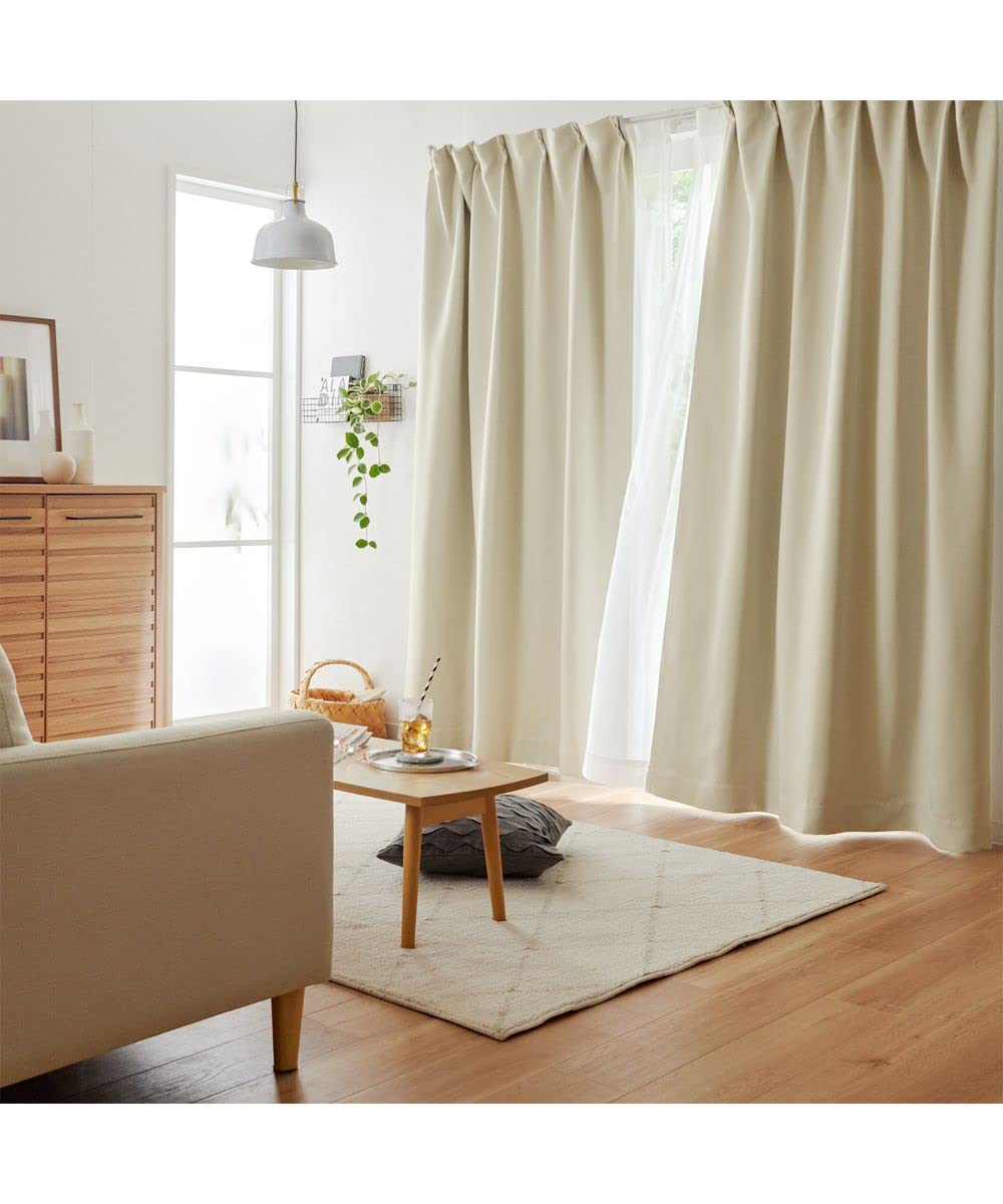 Amazon.co.jp: Nissen 1st Grade Blackout Curtains & Lace 4 Piece